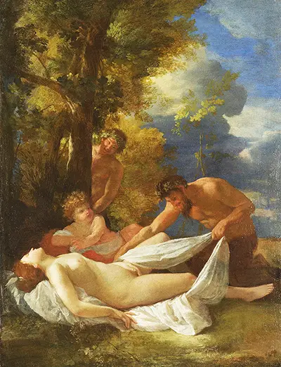 Nymph with Satyrs Nicolas Poussin